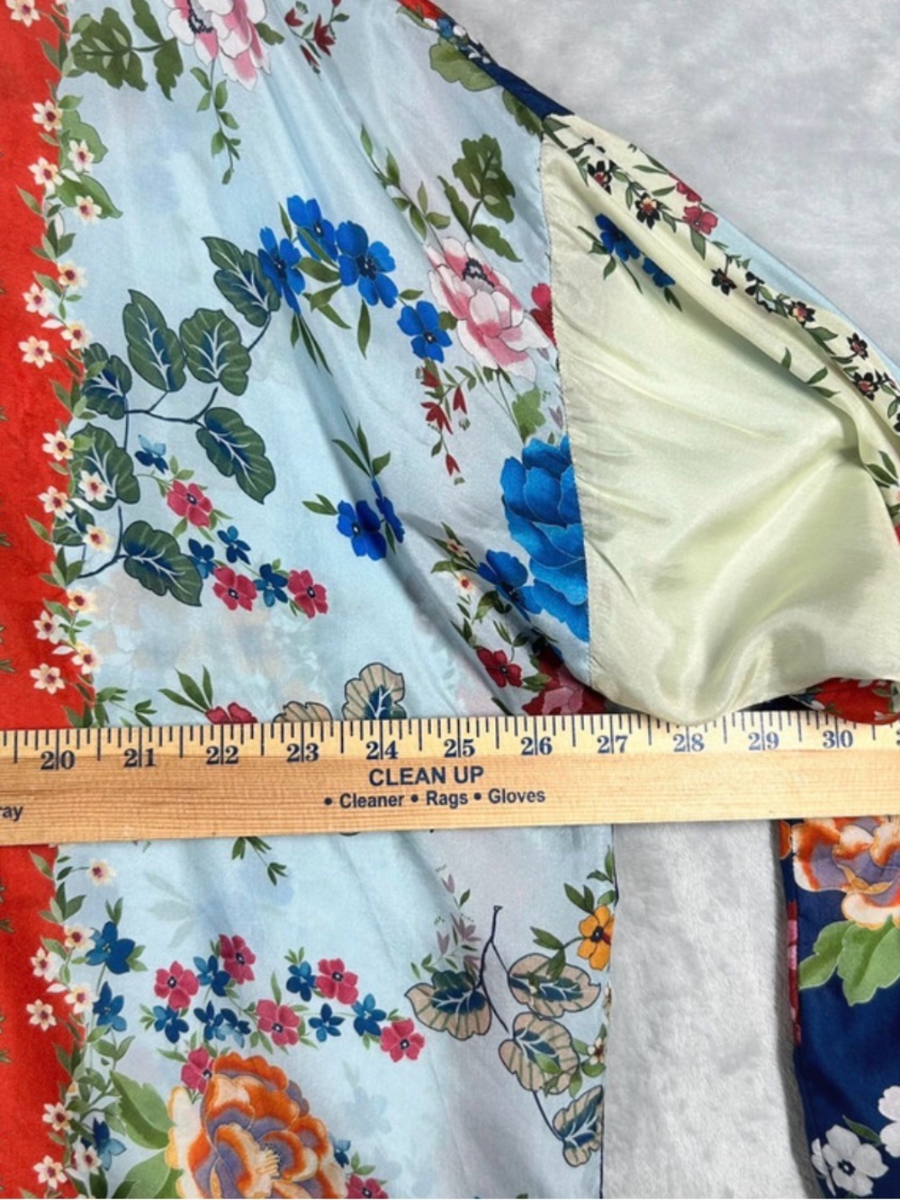 Johnny Was Navy Floral V-Neck Tunic with Cream & Rust Accents - Picture 6 of 9